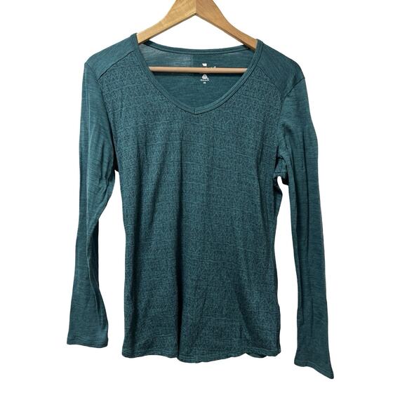 Segments Performance Merino Wool Base Layer Top Size M Blue Outdoor Womens - Picture 1 of 5
